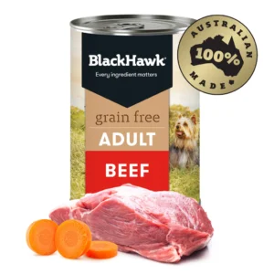 black hawk adult grain free beef wet dog food