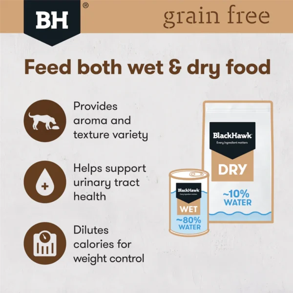 black hawk adult grain free chicken wet dog food